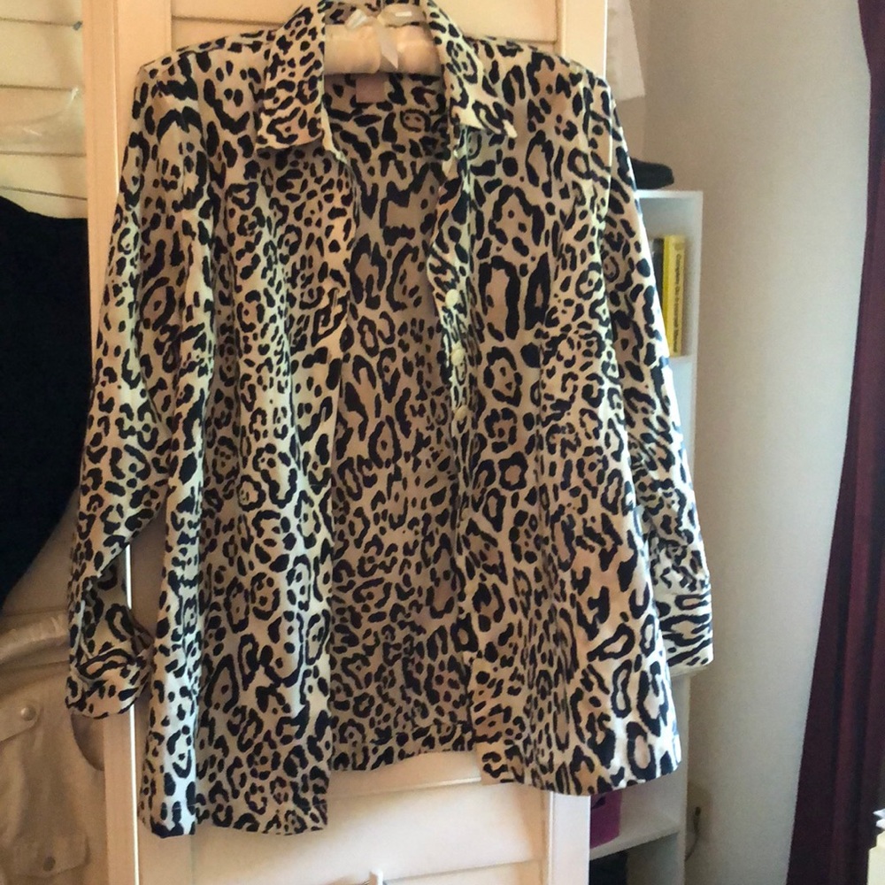 Animal print blouse